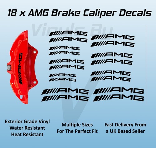 Amg brake caliper decals - x,