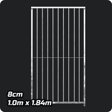 Dog Run Panel 1.0 x 1.84m - 8cm Gap - Heavy-Duty Galvanised