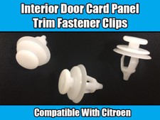 10x Clips For Citroen Interior
