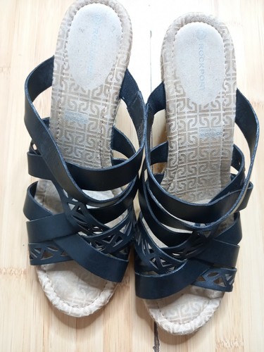 Black rockport sandals - black,