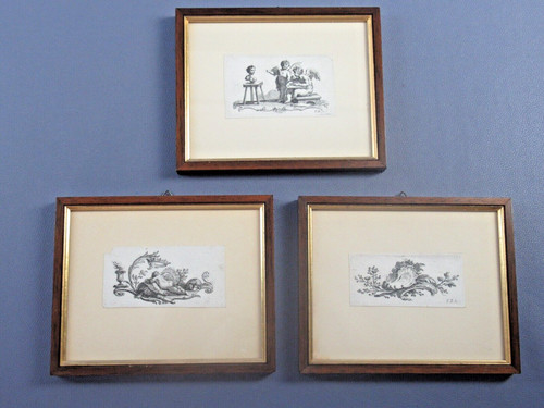 Antique miniature prints - miniature,