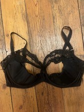 Agent Provocateur Underwired Black Peep Hole Bra appx 32B