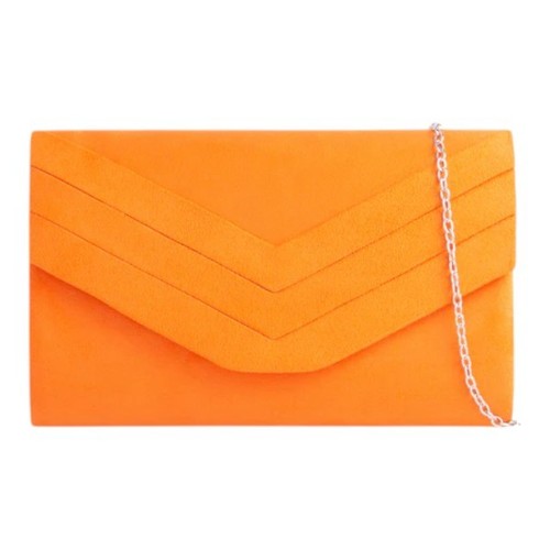 Ladies suede envelope clutch - suede,