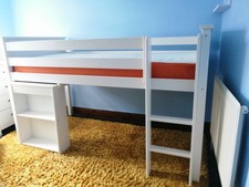 Mid sleeper bed with desk