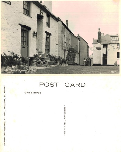Vintage postcard porthmeor - vintage,
