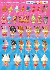 soft serve ice cream menu SIGN