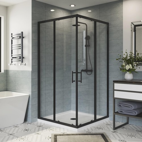 Square shower enclosure - shower,