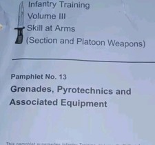 British Training Manual Gren , Pyrotechnic And Associated Equipment