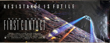 Rare Star Trek First Contact Cinema Banner (8ft x 3ft) - Immaculate