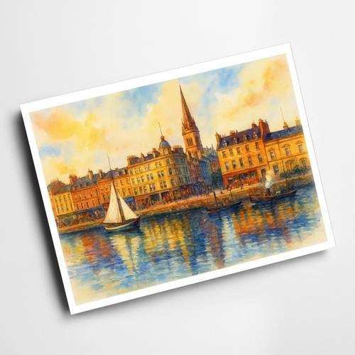 Print dundee the docks - print,