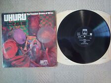 UHURU THE FREEDOM DRUMS OF AFRICA LP THE AFRICAN UNION BAND THE TALKING DRUM 