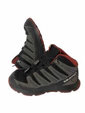 Salomon synapse size 5 Mid Waterproof Black & Orange Hiking Shoes Boots 353095