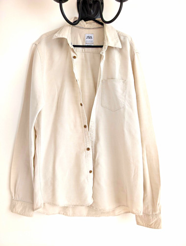 Zara cream oatmeal cotton - zara,