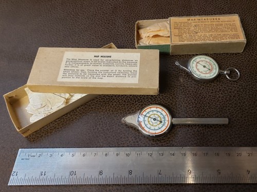 Vintage opisometers map - opisometers,,