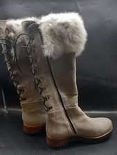 MANAS 38 Grey Suede Fur Knee