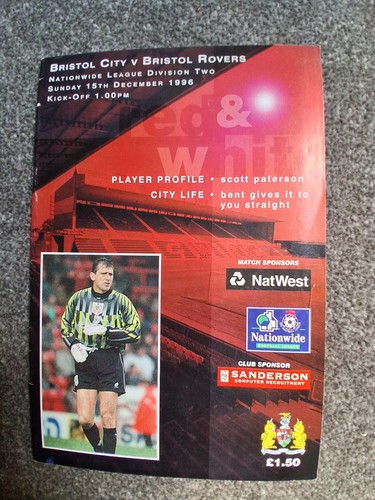 Football programme bristol - programme,
