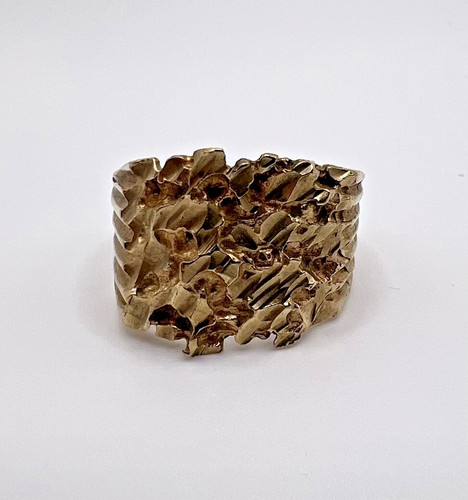 14k gold nugget ring men - nugget,