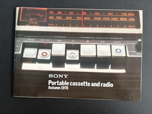 Sony portable cassette - &, radio