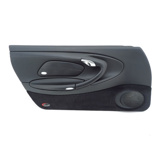 Door panel leather black left - door,