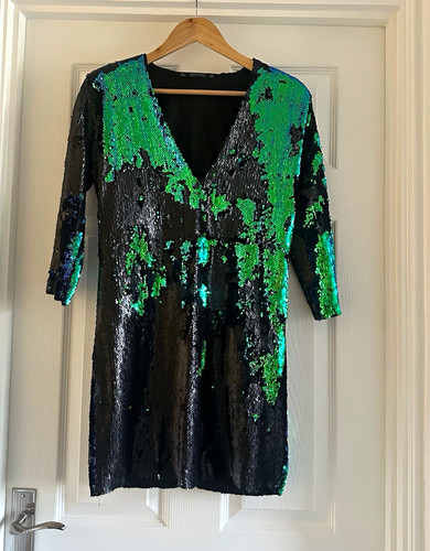 Zara basic black green - zara, black/green/blue