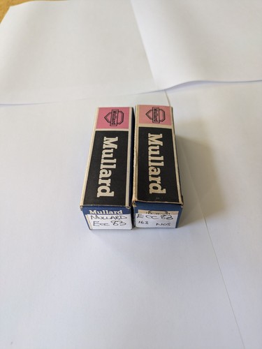 Nos matched pair mullard ecc83 - nos,