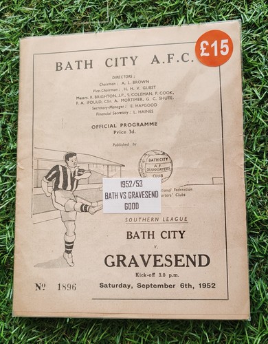 Bath city gravesend football - bath, v