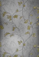 151534 JAPANESE PEONY LIME LEAF WALLPAPER