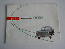 Vauxhall Victor F Sales Brochure 1961