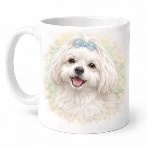 Maltese dog mug brew - dog,