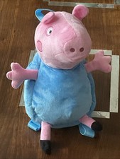 Peppa Pig Plush Bag 10cm George Pig Soft Toy Junior Backpack  Kids Gift New