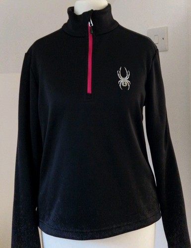 Spyder womens black fleece 4 - womens, 1/4