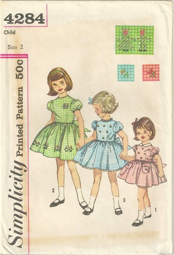 Girls gingham dress - gingham, size