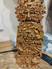 Green Man statue for