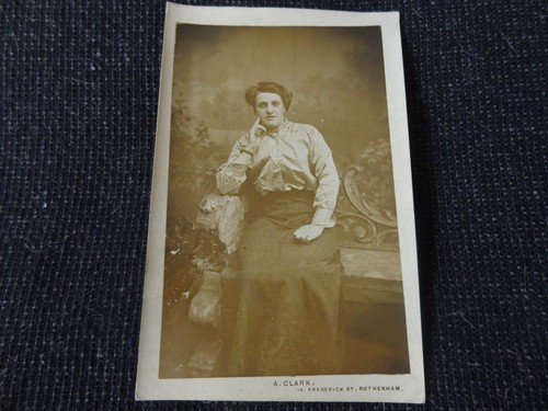 Social history postcard lady - social,