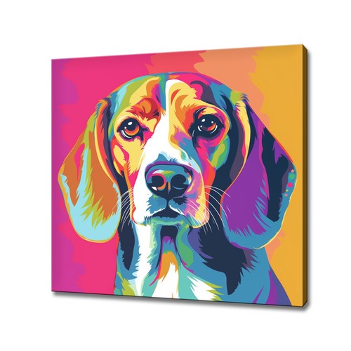 Beautiful colourful beagle dog - beagle,