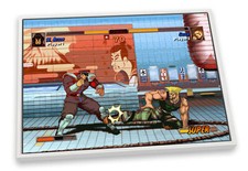 Streetfighter Retro Gaming CANVAS FLOATER FRAME Wall Art Print Picture