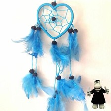 Small Turquoise Blue Heart Dream Catcher Kids Bedroom Nursery Xmas Stocking Gift