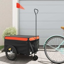 Bike Trailer Black and Orange