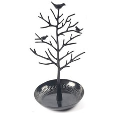Black jewellery tree stand - black,