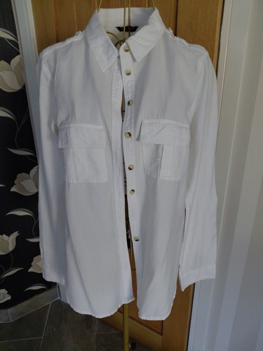 White blouse with long - with,