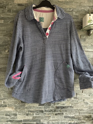 Joules navy stripe - stripe, collared