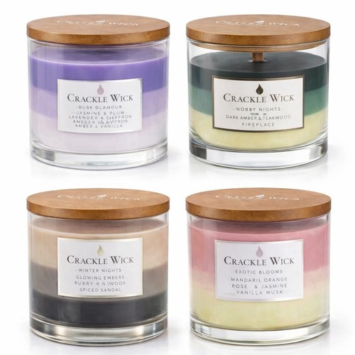 Crackle wooden wick - crackle,