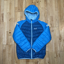 Jack Wolfskin Kids Insulated Jacket Blue Sizes 140/9-10 Years
