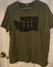 Sub Pop Seattle Green Shirt