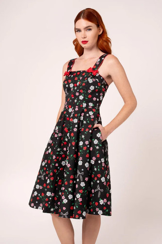 Hell bunny isobel dress - bunny, 4xl