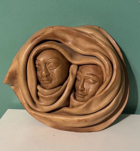 Handcrafted leather wall art - wall,