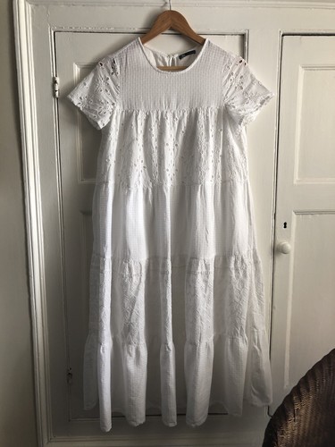 Zara white broderie - zara,