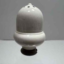 Moorcroft White Acorn Shaped