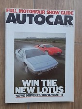 Autocar - 21 October 1987 - MotorFair Show Guide / TVR S / Lotus Esprit / Cobra