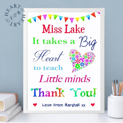 Thank you teacher gift - thank,